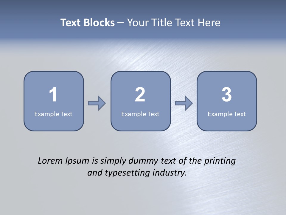 A Shiny Metal Surface With The Words Name Of Presentation PowerPoint Template