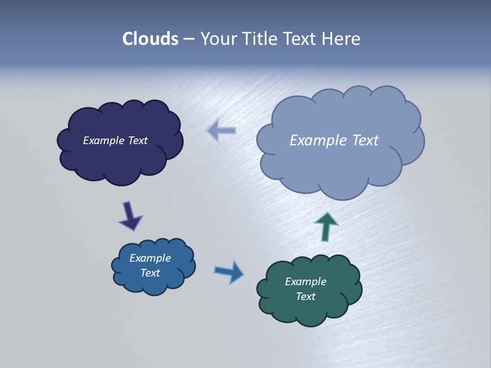 A Shiny Metal Surface With The Words Name Of Presentation PowerPoint Template