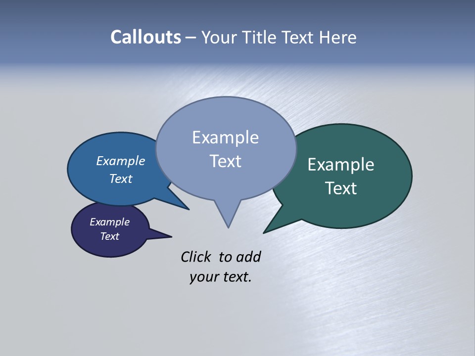 A Shiny Metal Surface With The Words Name Of Presentation PowerPoint Template