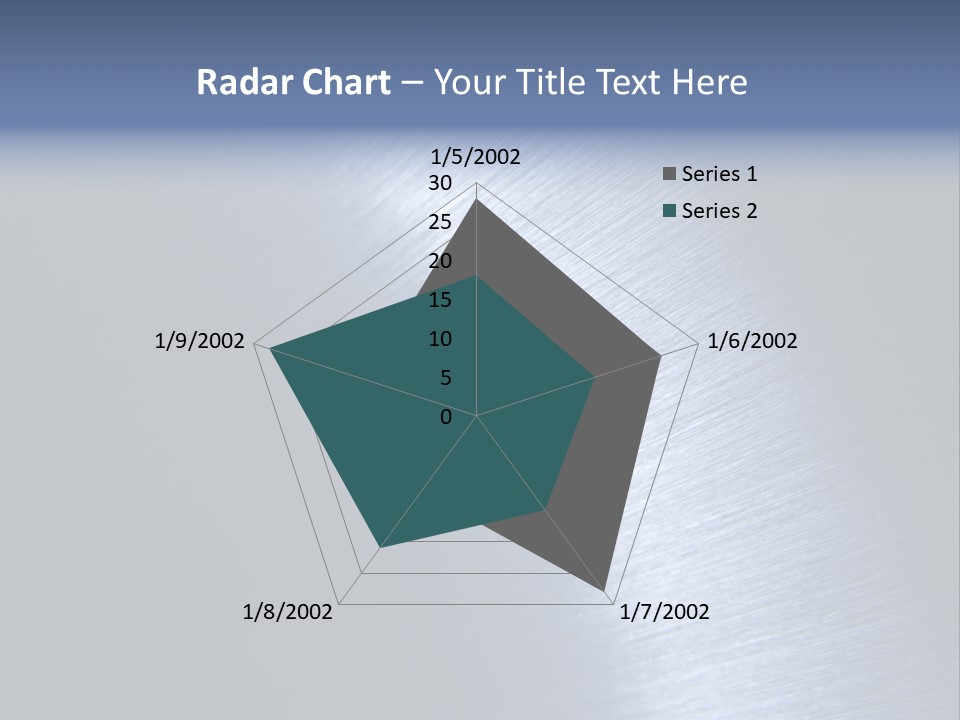 A Shiny Metal Surface With The Words Name Of Presentation PowerPoint Template