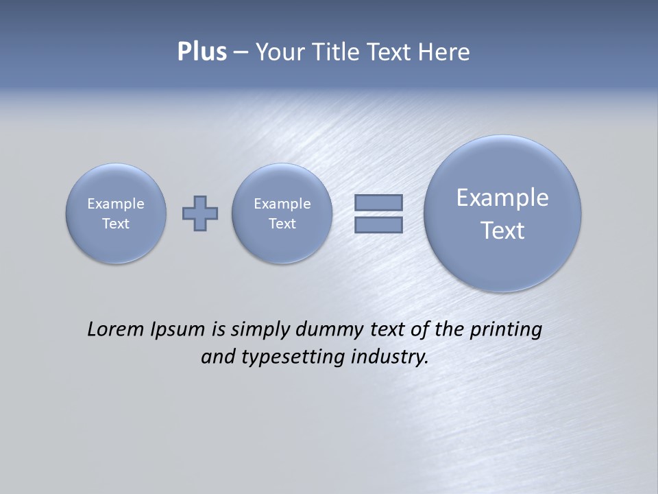 A Shiny Metal Surface With The Words Name Of Presentation PowerPoint Template