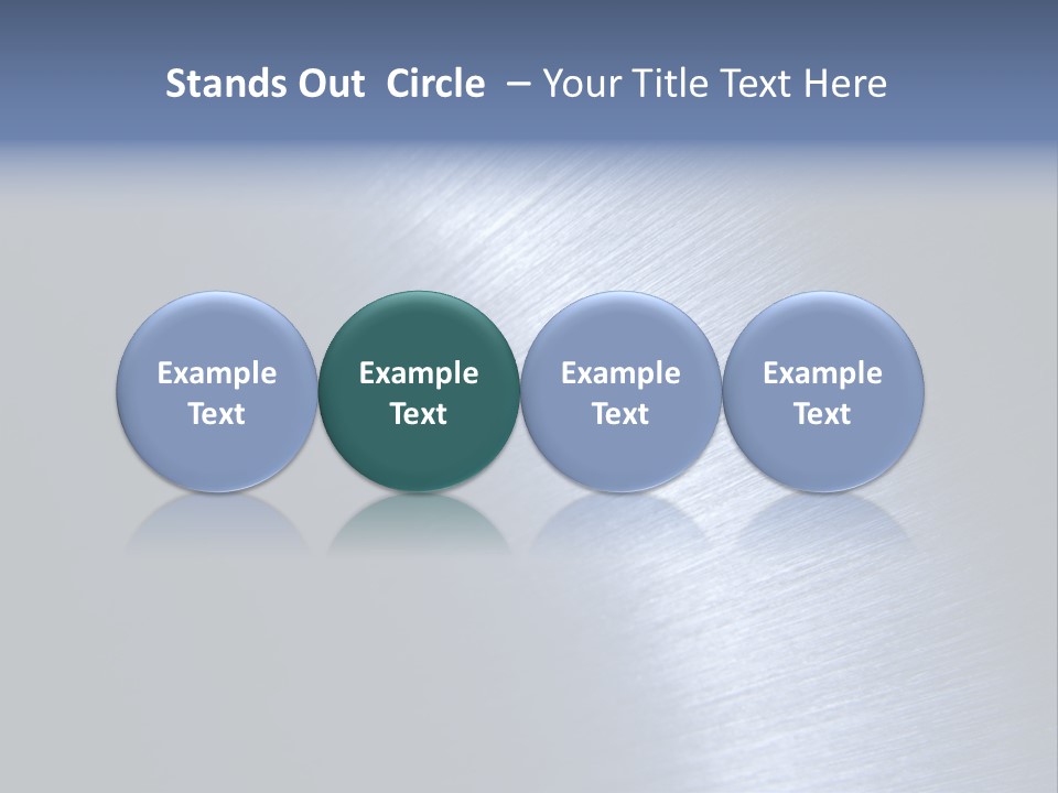 A Shiny Metal Surface With The Words Name Of Presentation PowerPoint Template