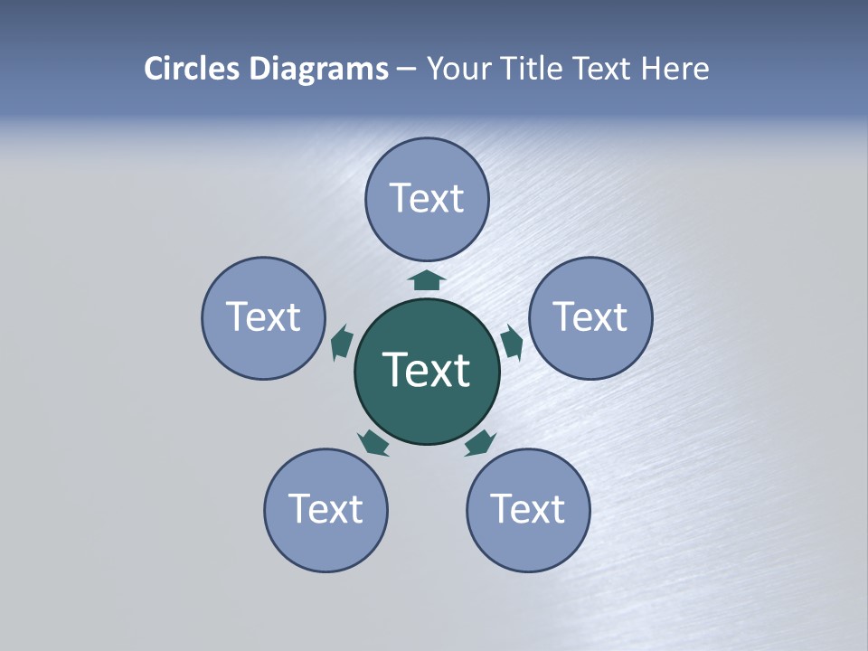 A Shiny Metal Surface With The Words Name Of Presentation PowerPoint Template