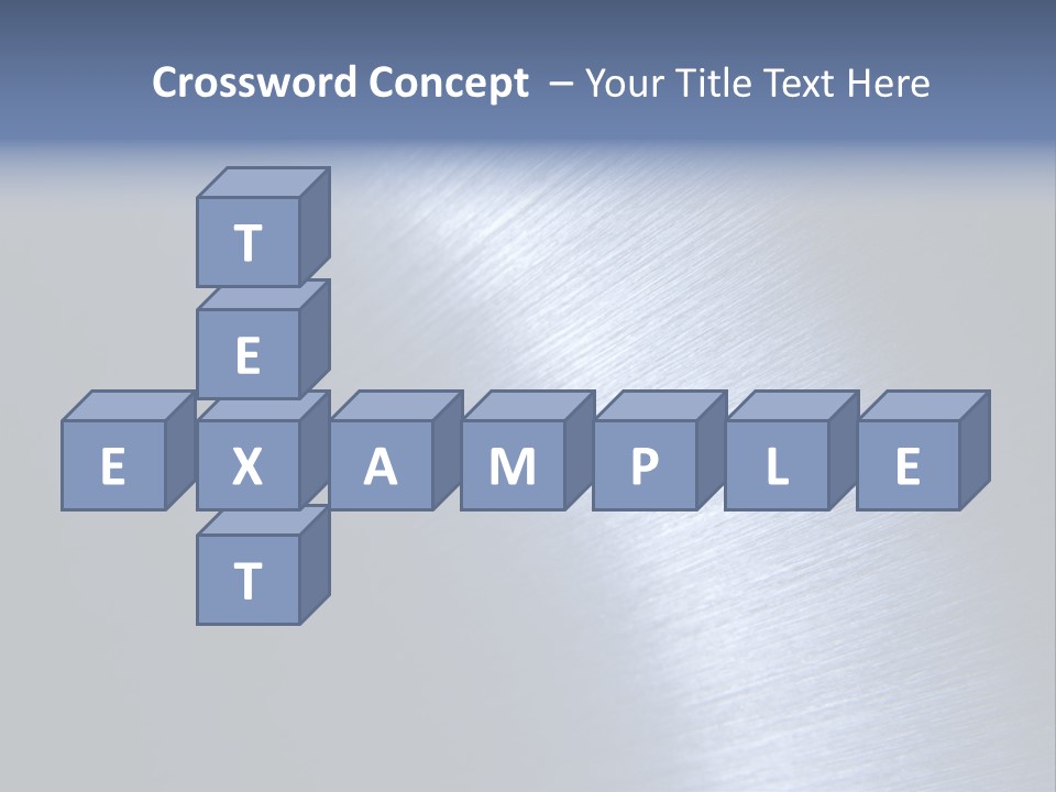 A Shiny Metal Surface With The Words Name Of Presentation PowerPoint Template