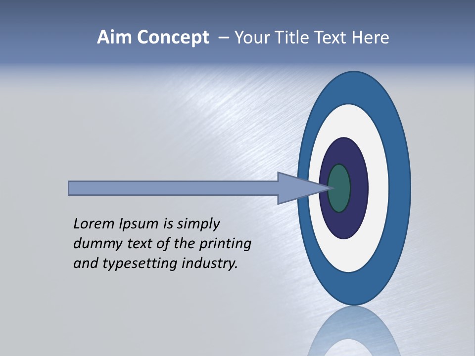 A Shiny Metal Surface With The Words Name Of Presentation PowerPoint Template