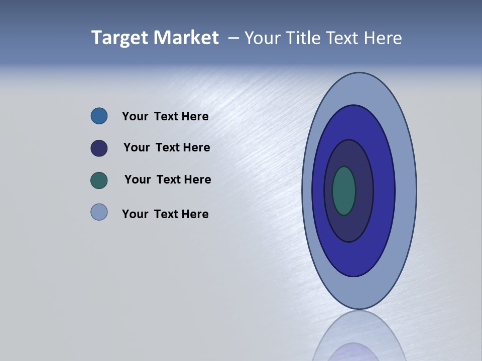 A Shiny Metal Surface With The Words Name Of Presentation PowerPoint Template
