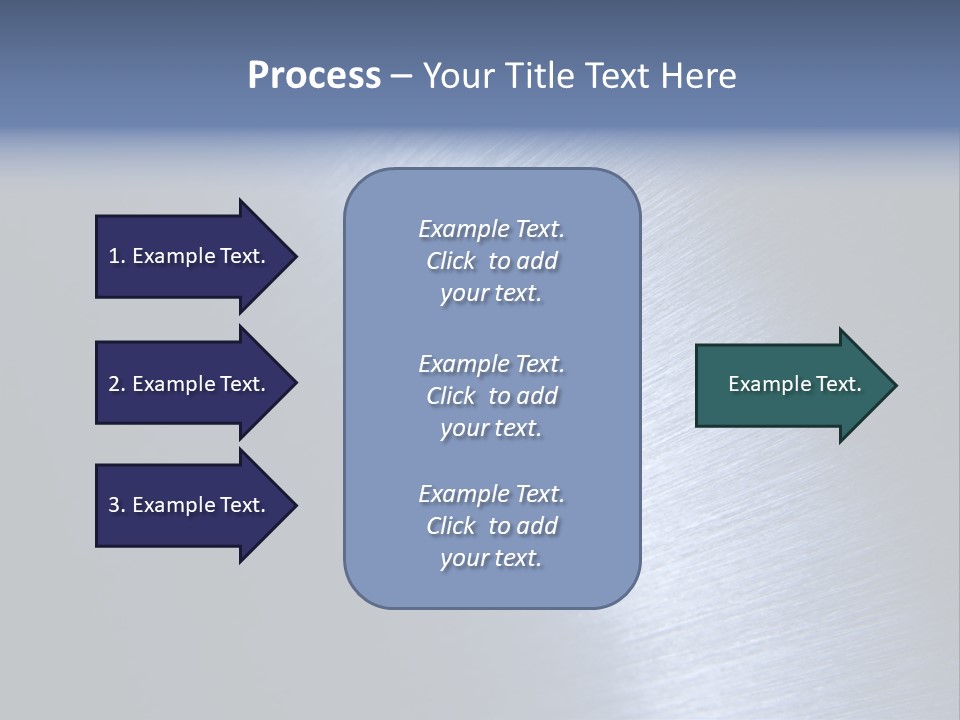 A Shiny Metal Surface With The Words Name Of Presentation PowerPoint Template