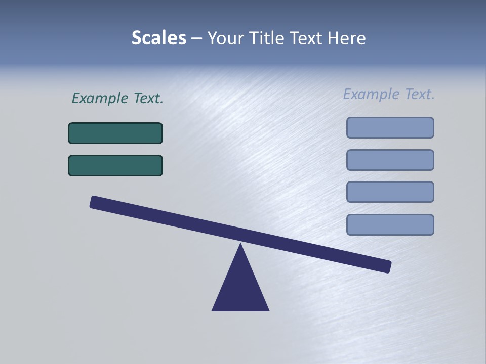 A Shiny Metal Surface With The Words Name Of Presentation PowerPoint Template