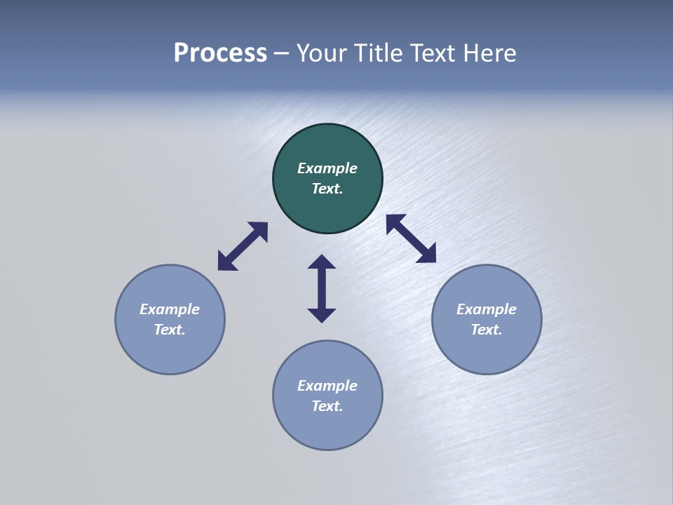 A Shiny Metal Surface With The Words Name Of Presentation PowerPoint Template