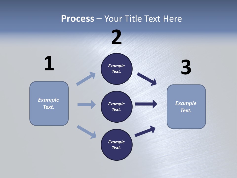 A Shiny Metal Surface With The Words Name Of Presentation PowerPoint Template