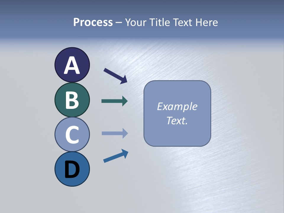 A Shiny Metal Surface With The Words Name Of Presentation PowerPoint Template