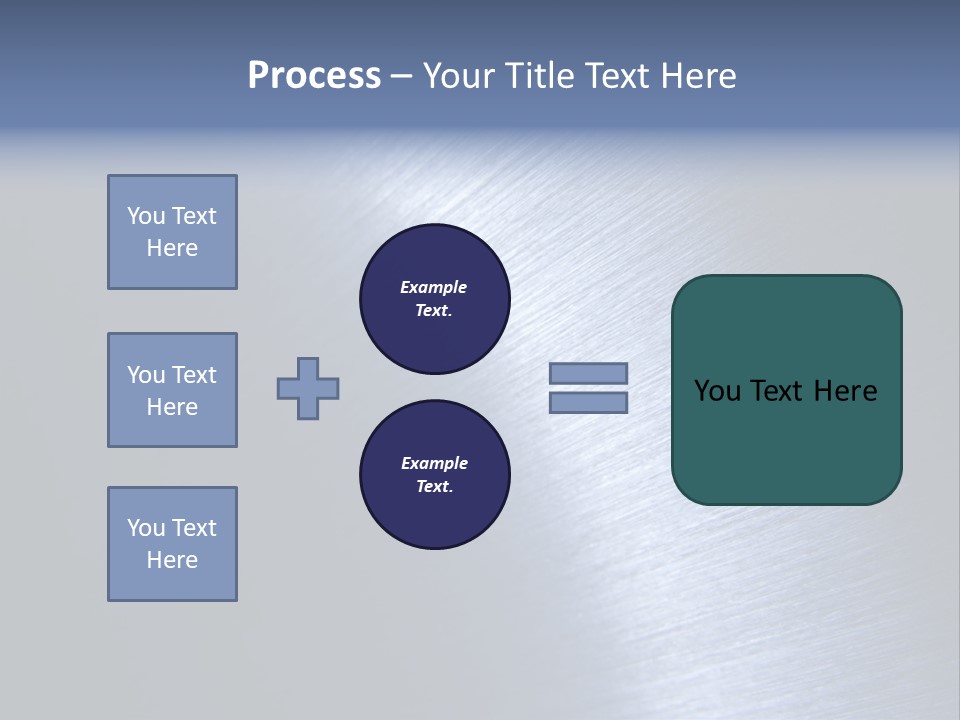 A Shiny Metal Surface With The Words Name Of Presentation PowerPoint Template