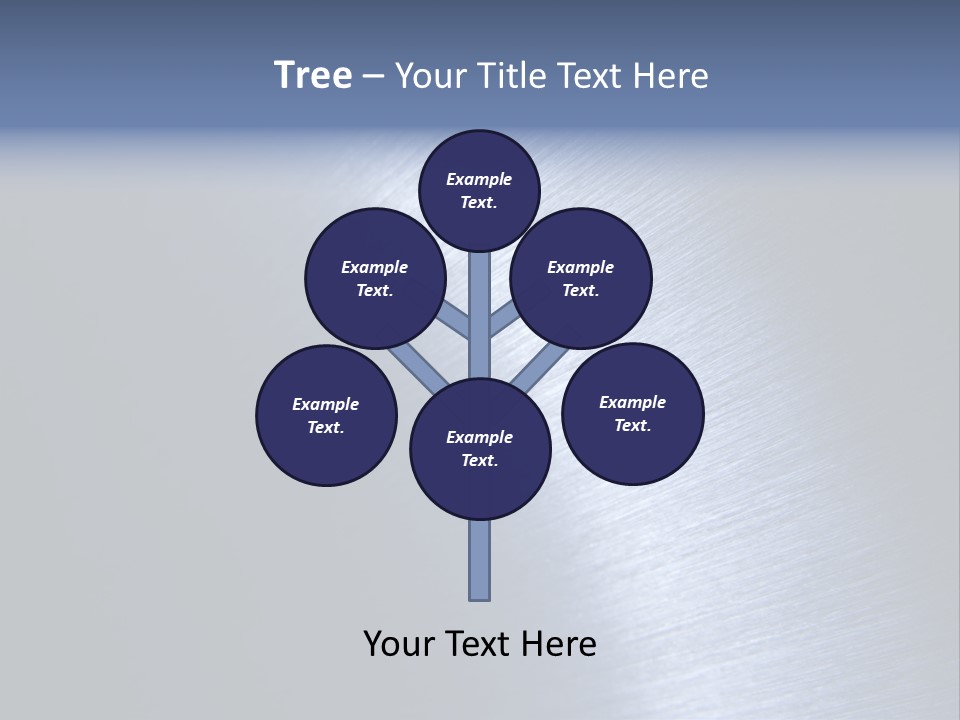 A Shiny Metal Surface With The Words Name Of Presentation PowerPoint Template