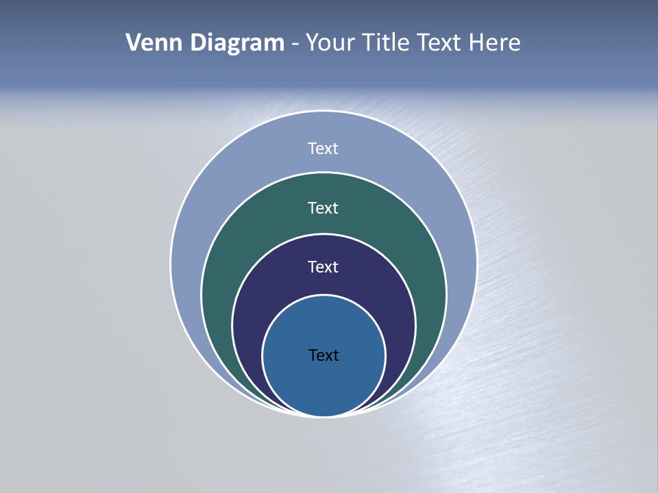 A Shiny Metal Surface With The Words Name Of Presentation PowerPoint Template