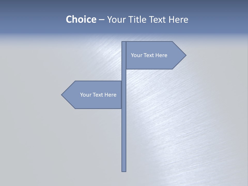 A Shiny Metal Surface With The Words Name Of Presentation PowerPoint Template