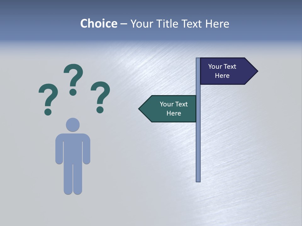 A Shiny Metal Surface With The Words Name Of Presentation PowerPoint Template