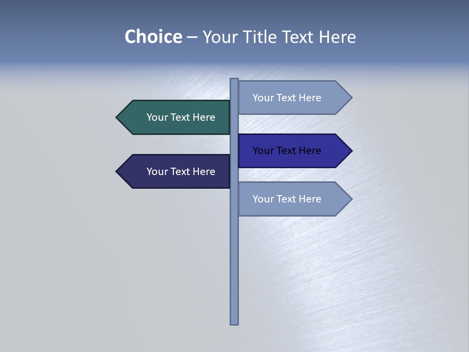 A Shiny Metal Surface With The Words Name Of Presentation PowerPoint Template