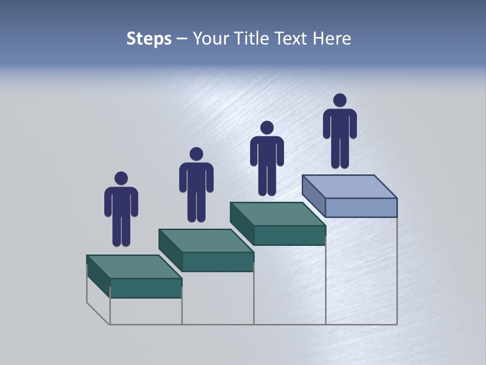 A Shiny Metal Surface With The Words Name Of Presentation PowerPoint Template