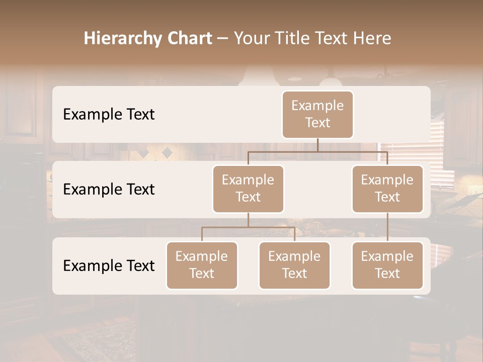A Large Kitchen With A Center Island In The Middle Of It PowerPoint Template