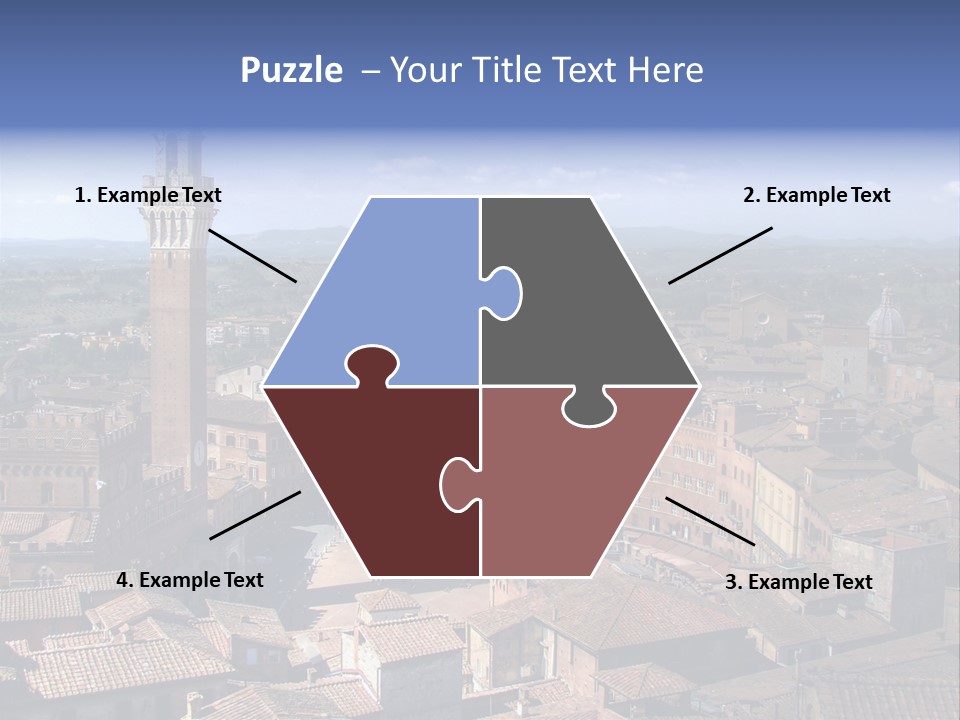 This Is One Of Italy's Most Famous Squares, And The One With The Most Original Shape. Piazza Del Campo Stands On The Site That Was Once An Ancient Roman Forum, Opposite Palazzo Pubblico. PowerPoint Template