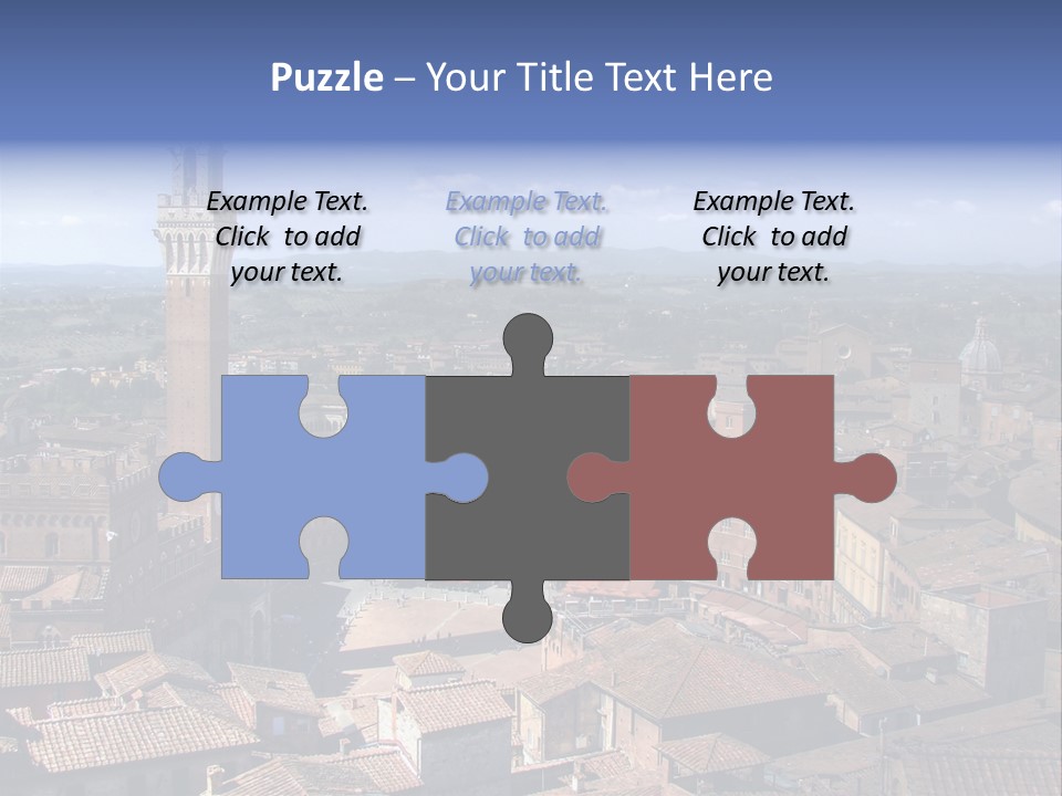 This Is One Of Italy's Most Famous Squares, And The One With The Most Original Shape. Piazza Del Campo Stands On The Site That Was Once An Ancient Roman Forum, Opposite Palazzo Pubblico. PowerPoint Template