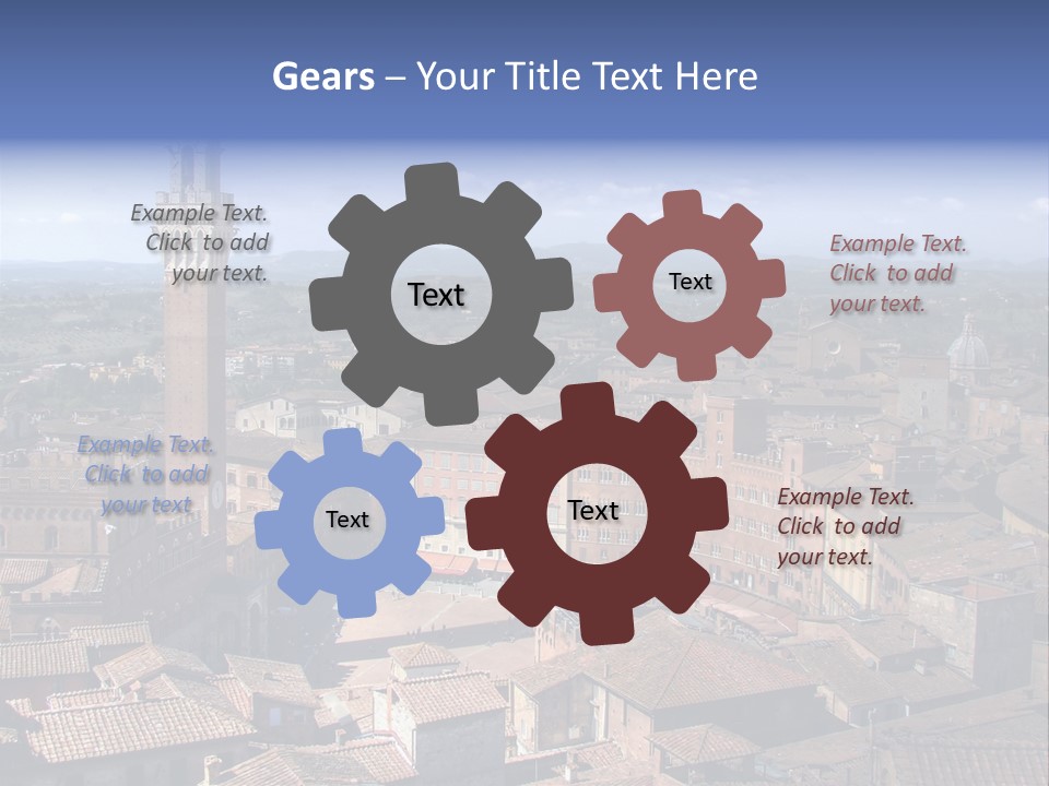 This Is One Of Italy's Most Famous Squares, And The One With The Most Original Shape. Piazza Del Campo Stands On The Site That Was Once An Ancient Roman Forum, Opposite Palazzo Pubblico. PowerPoint Template