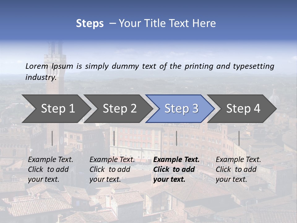This Is One Of Italy's Most Famous Squares, And The One With The Most Original Shape. Piazza Del Campo Stands On The Site That Was Once An Ancient Roman Forum, Opposite Palazzo Pubblico. PowerPoint Template
