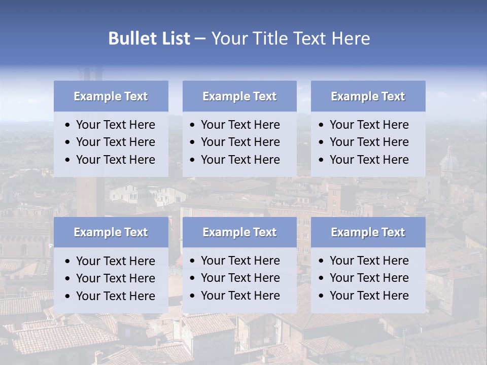 This Is One Of Italy's Most Famous Squares, And The One With The Most Original Shape. Piazza Del Campo Stands On The Site That Was Once An Ancient Roman Forum, Opposite Palazzo Pubblico. PowerPoint Template