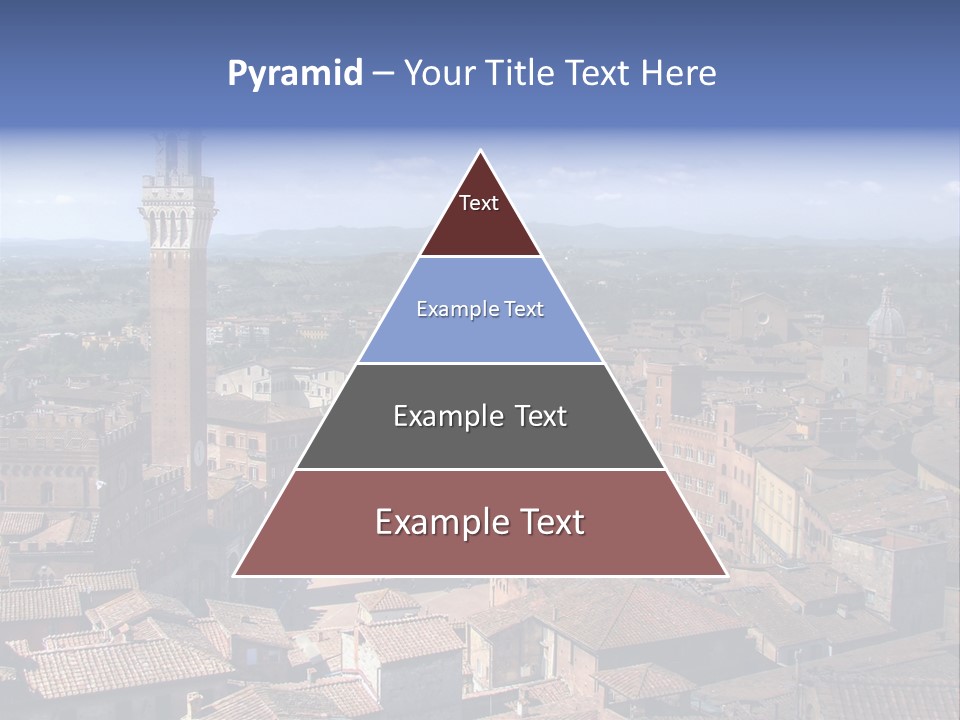 This Is One Of Italy's Most Famous Squares, And The One With The Most Original Shape. Piazza Del Campo Stands On The Site That Was Once An Ancient Roman Forum, Opposite Palazzo Pubblico. PowerPoint Template
