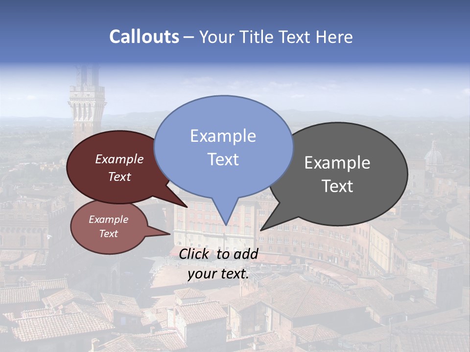 This Is One Of Italy's Most Famous Squares, And The One With The Most Original Shape. Piazza Del Campo Stands On The Site That Was Once An Ancient Roman Forum, Opposite Palazzo Pubblico. PowerPoint Template