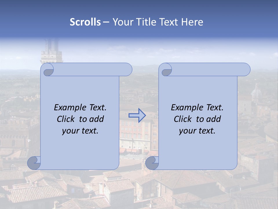 This Is One Of Italy's Most Famous Squares, And The One With The Most Original Shape. Piazza Del Campo Stands On The Site That Was Once An Ancient Roman Forum, Opposite Palazzo Pubblico. PowerPoint Template