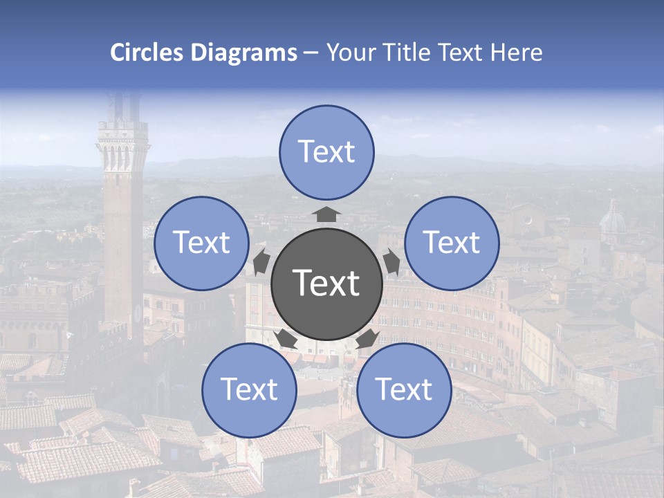 This Is One Of Italy's Most Famous Squares, And The One With The Most Original Shape. Piazza Del Campo Stands On The Site That Was Once An Ancient Roman Forum, Opposite Palazzo Pubblico. PowerPoint Template