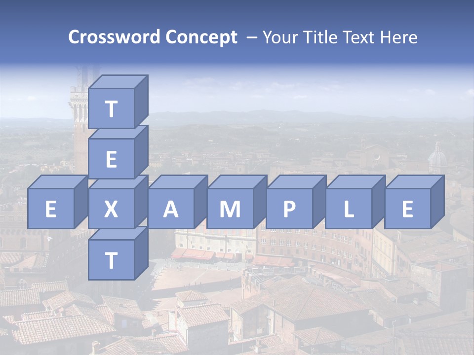 This Is One Of Italy's Most Famous Squares, And The One With The Most Original Shape. Piazza Del Campo Stands On The Site That Was Once An Ancient Roman Forum, Opposite Palazzo Pubblico. PowerPoint Template