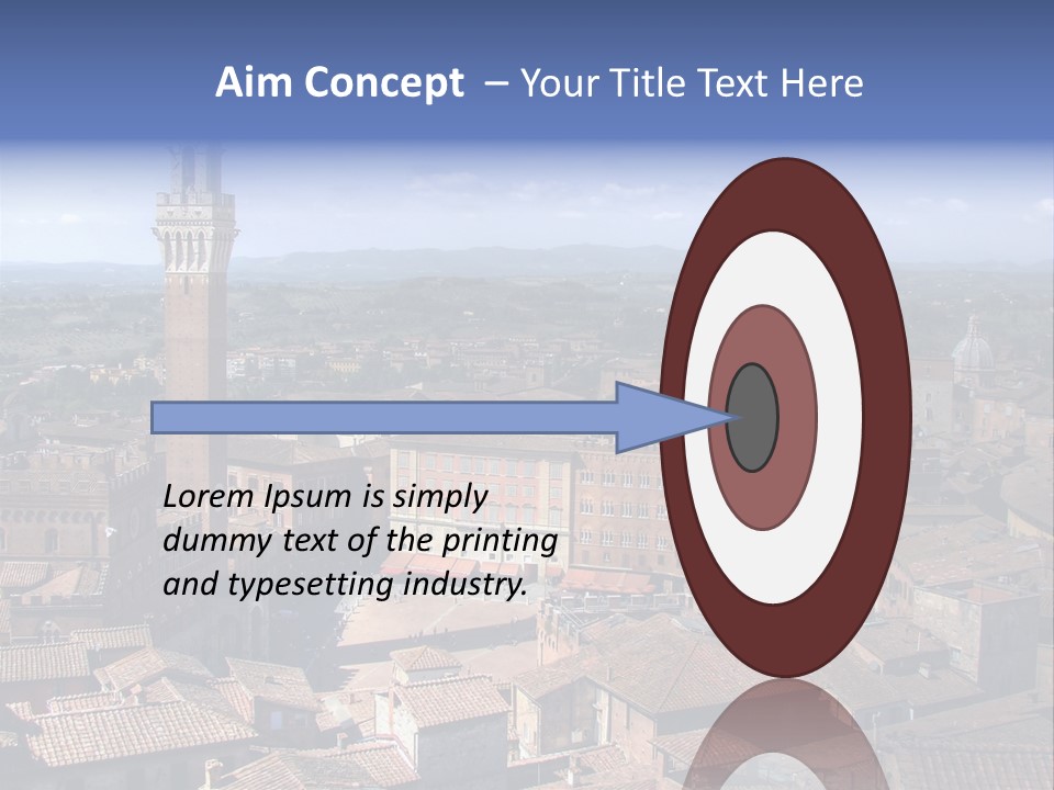 This Is One Of Italy's Most Famous Squares, And The One With The Most Original Shape. Piazza Del Campo Stands On The Site That Was Once An Ancient Roman Forum, Opposite Palazzo Pubblico. PowerPoint Template