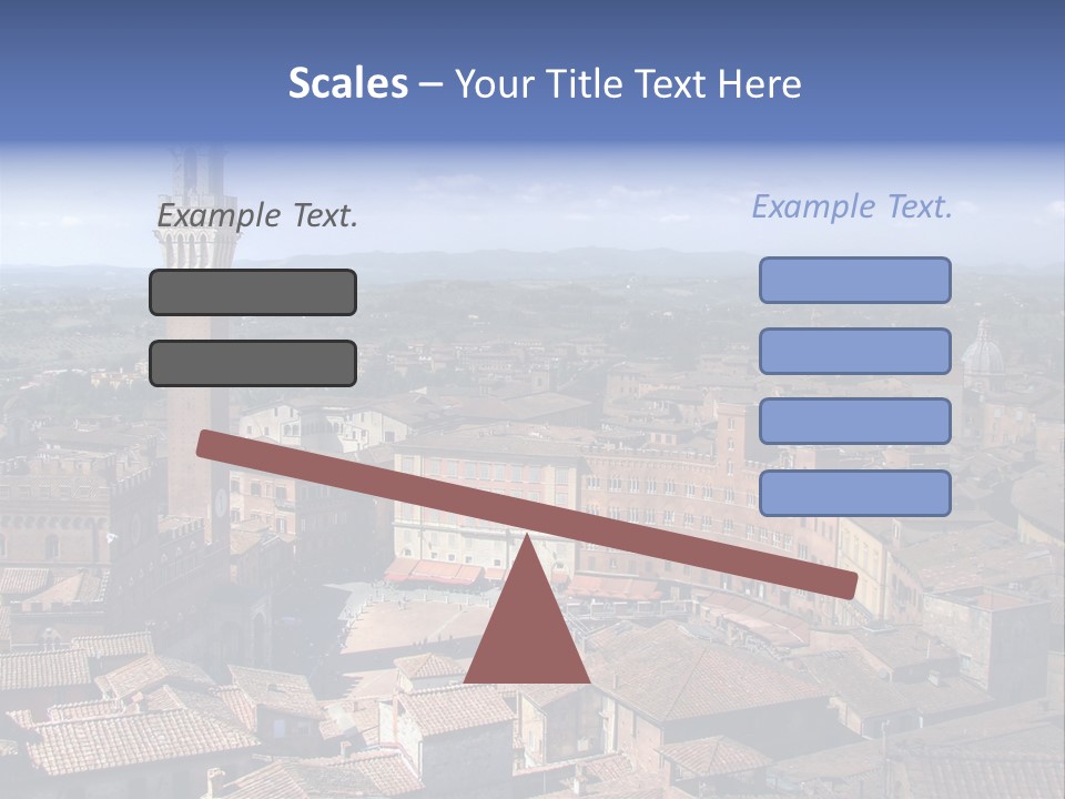 This Is One Of Italy's Most Famous Squares, And The One With The Most Original Shape. Piazza Del Campo Stands On The Site That Was Once An Ancient Roman Forum, Opposite Palazzo Pubblico. PowerPoint Template