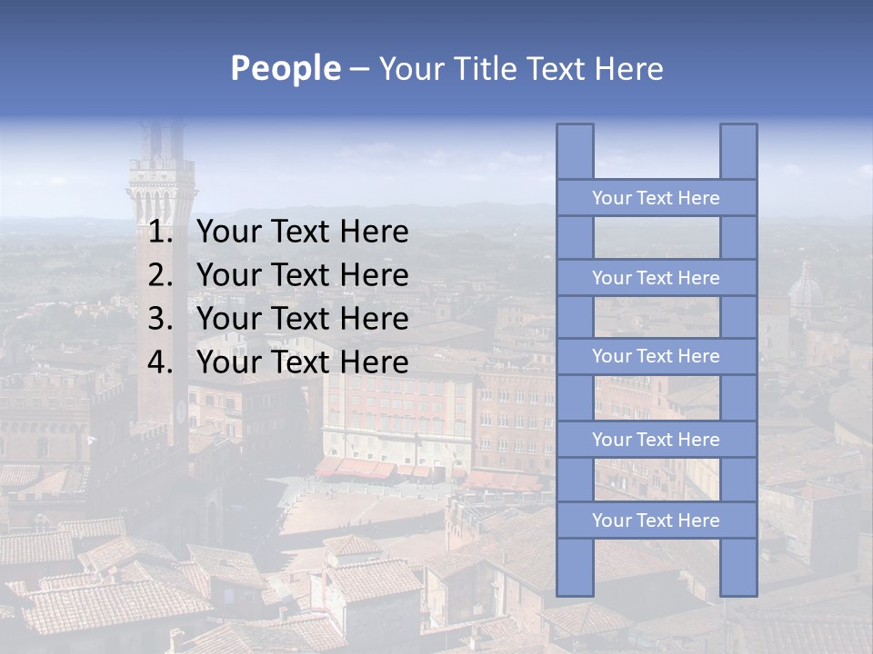 This Is One Of Italy's Most Famous Squares, And The One With The Most Original Shape. Piazza Del Campo Stands On The Site That Was Once An Ancient Roman Forum, Opposite Palazzo Pubblico. PowerPoint Template