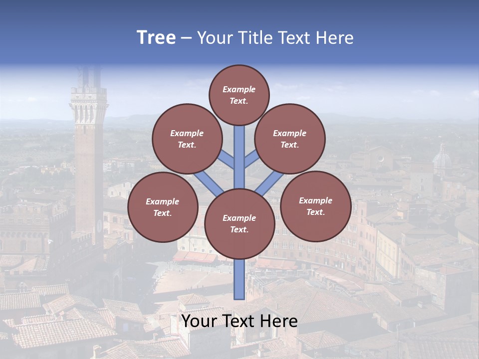 This Is One Of Italy's Most Famous Squares, And The One With The Most Original Shape. Piazza Del Campo Stands On The Site That Was Once An Ancient Roman Forum, Opposite Palazzo Pubblico. PowerPoint Template