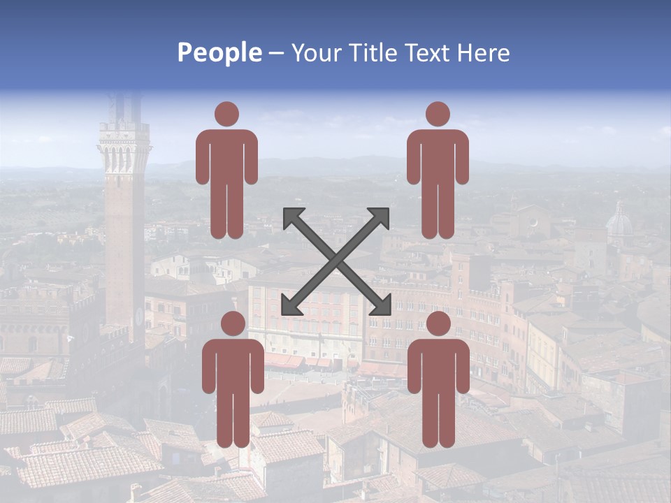 This Is One Of Italy's Most Famous Squares, And The One With The Most Original Shape. Piazza Del Campo Stands On The Site That Was Once An Ancient Roman Forum, Opposite Palazzo Pubblico. PowerPoint Template