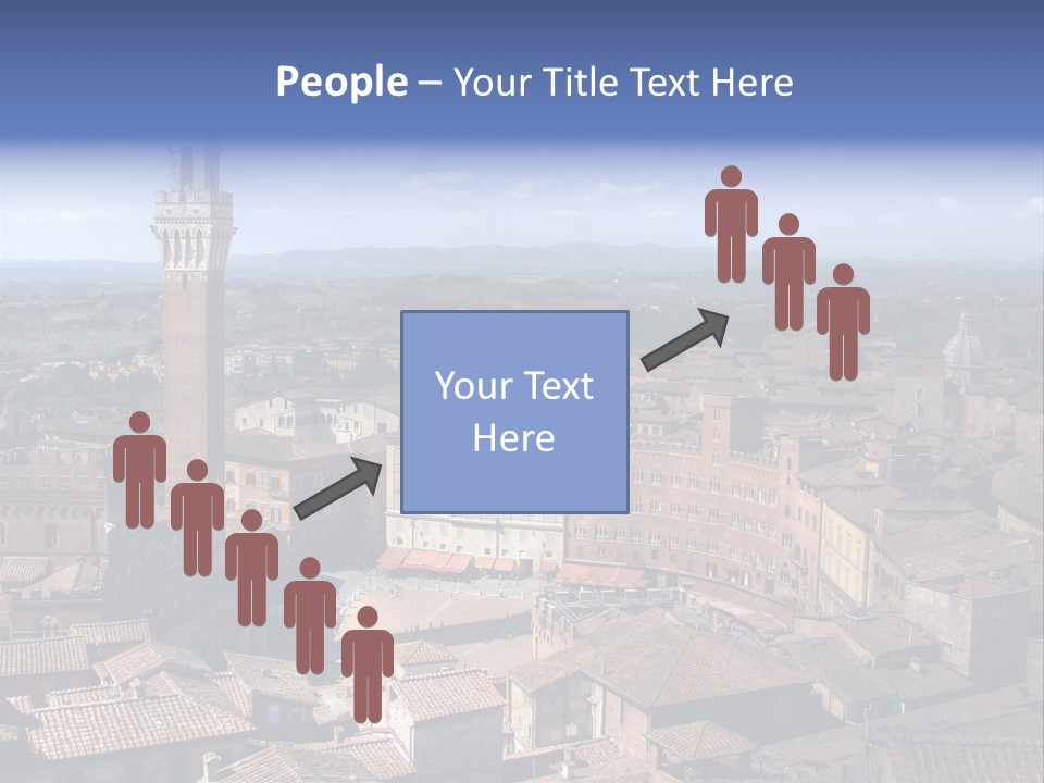 This Is One Of Italy's Most Famous Squares, And The One With The Most Original Shape. Piazza Del Campo Stands On The Site That Was Once An Ancient Roman Forum, Opposite Palazzo Pubblico. PowerPoint Template