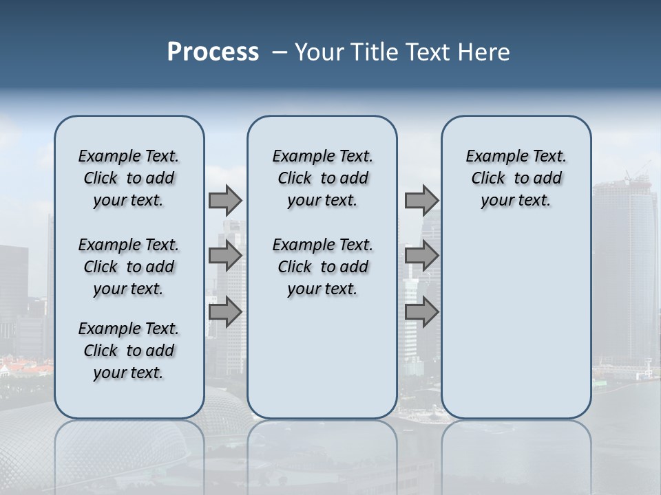 Skyline Of Singapore Business District, Singapore PowerPoint Template