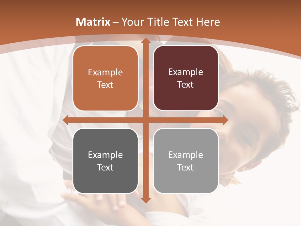 Family Lifestyle Portrait Of A Mum And Dad With Their Two Kids Having Fun Outdoors PowerPoint Template