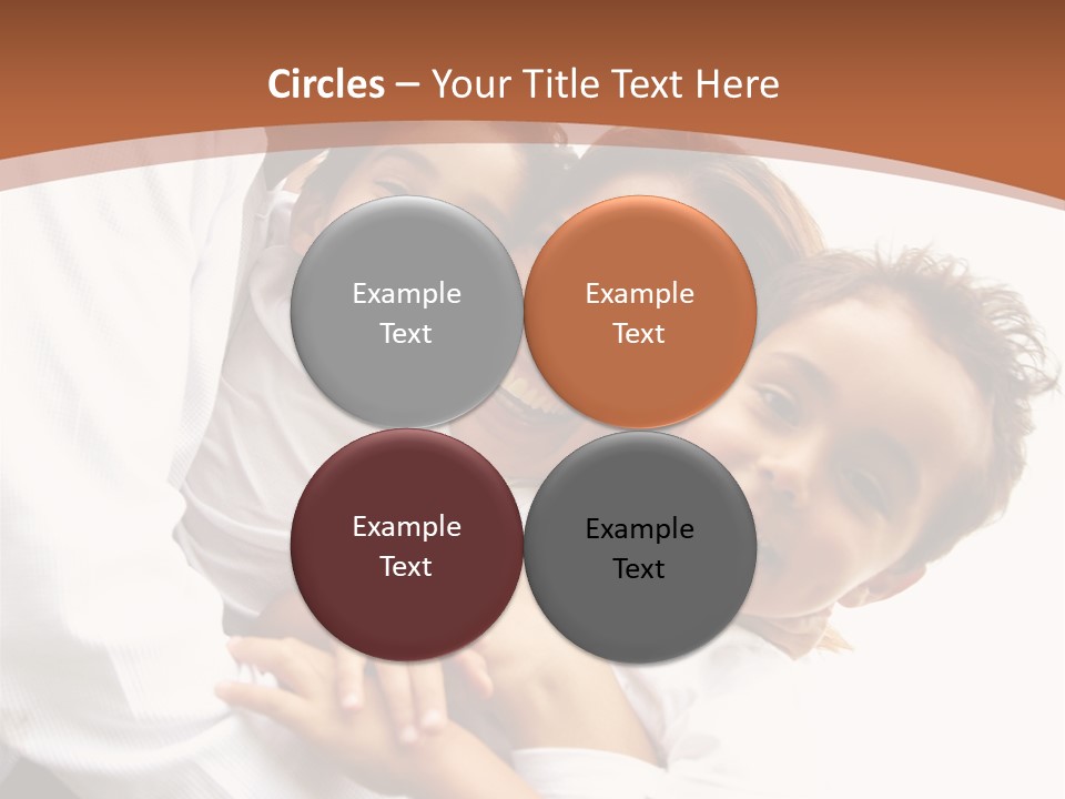 Family Lifestyle Portrait Of A Mum And Dad With Their Two Kids Having Fun Outdoors PowerPoint Template