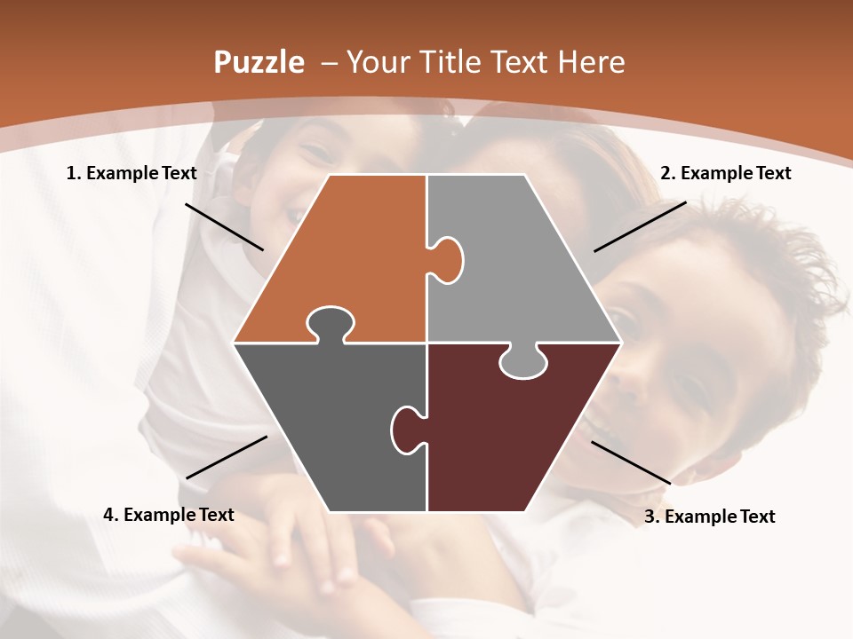 Family Lifestyle Portrait Of A Mum And Dad With Their Two Kids Having Fun Outdoors PowerPoint Template