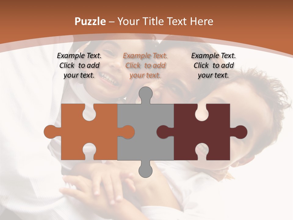 Family Lifestyle Portrait Of A Mum And Dad With Their Two Kids Having Fun Outdoors PowerPoint Template