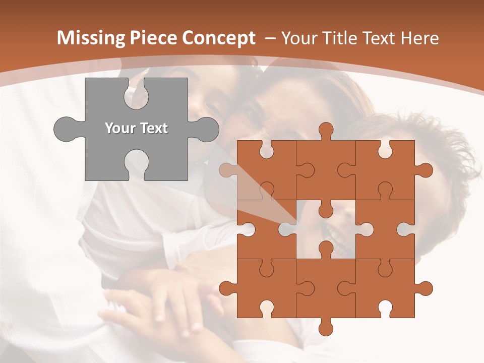 Family Lifestyle Portrait Of A Mum And Dad With Their Two Kids Having Fun Outdoors PowerPoint Template