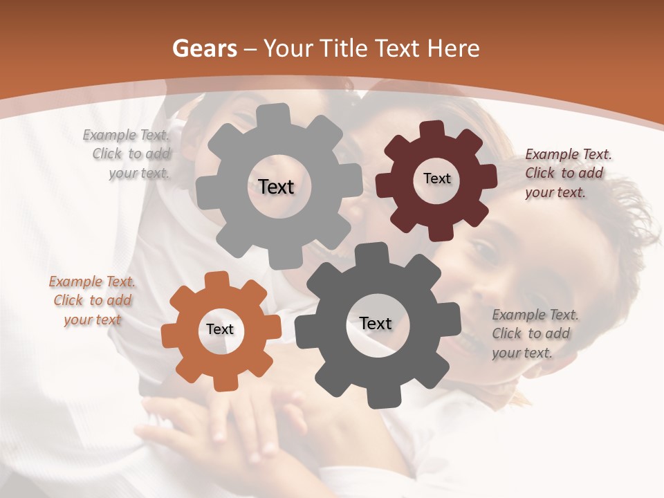 Family Lifestyle Portrait Of A Mum And Dad With Their Two Kids Having Fun Outdoors PowerPoint Template