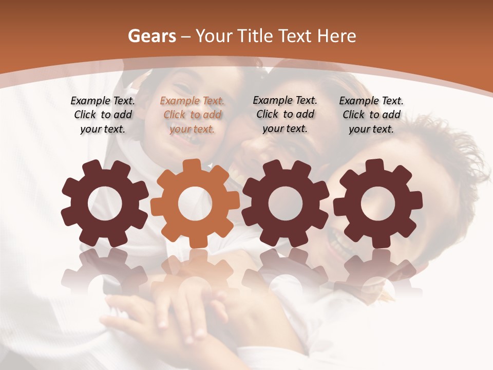 Family Lifestyle Portrait Of A Mum And Dad With Their Two Kids Having Fun Outdoors PowerPoint Template