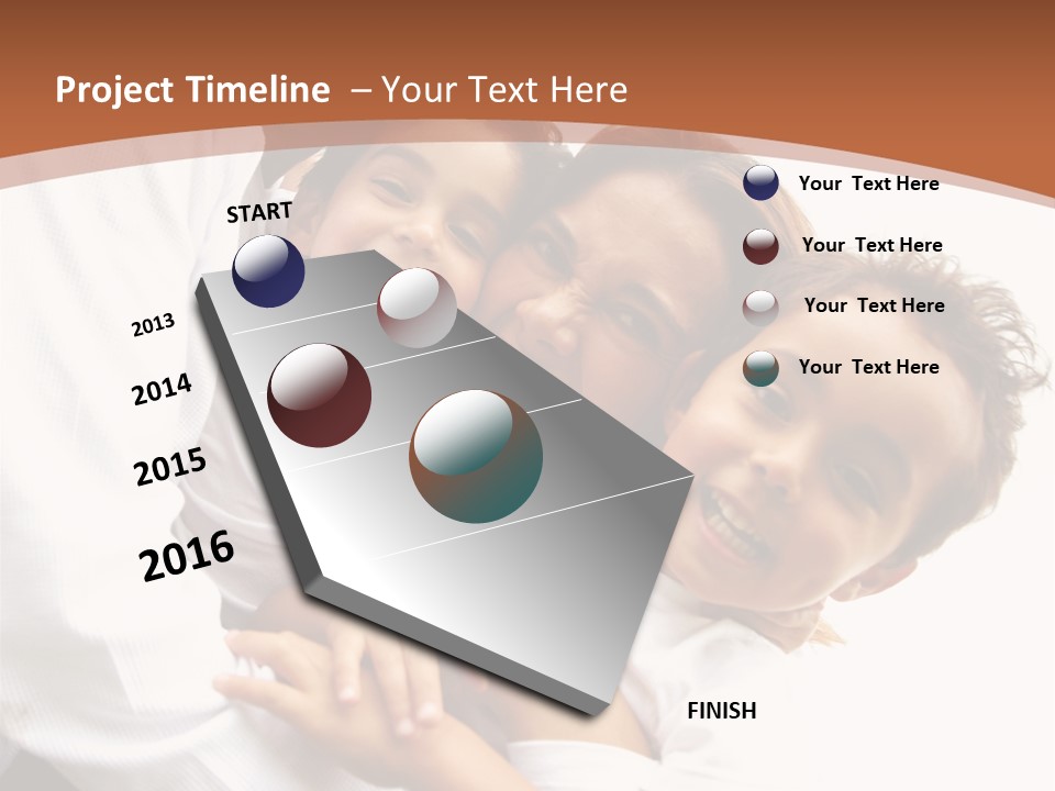 Family Lifestyle Portrait Of A Mum And Dad With Their Two Kids Having Fun Outdoors PowerPoint Template