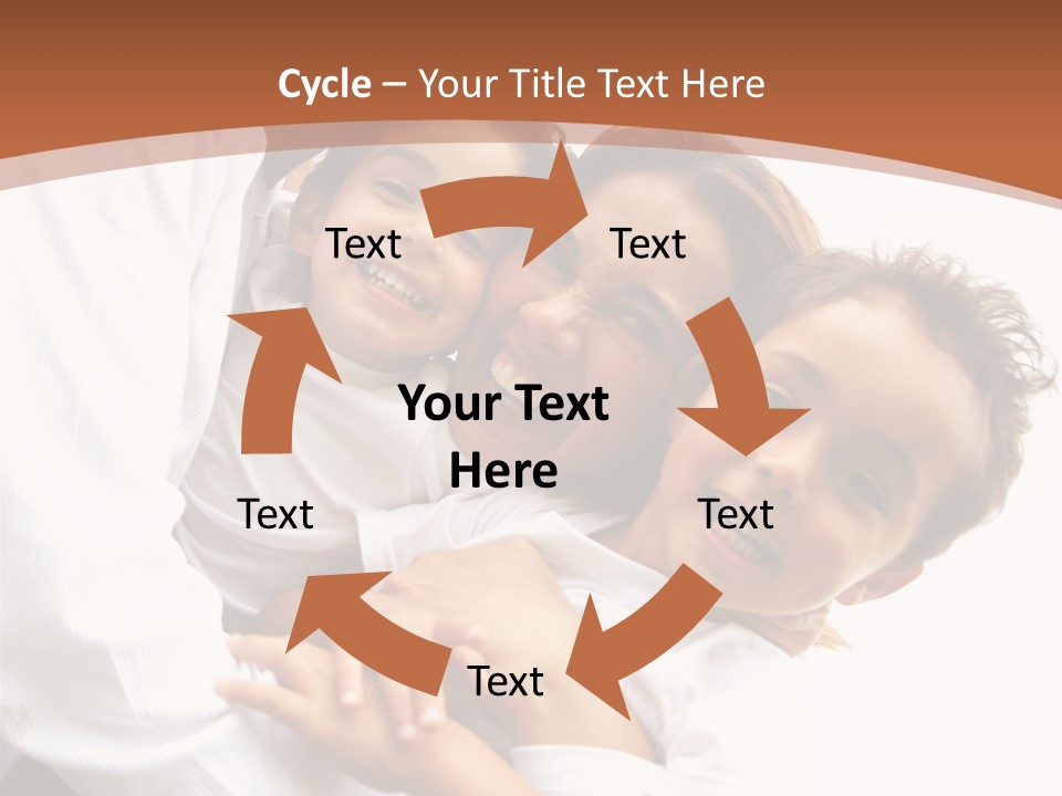 Family Lifestyle Portrait Of A Mum And Dad With Their Two Kids Having Fun Outdoors PowerPoint Template