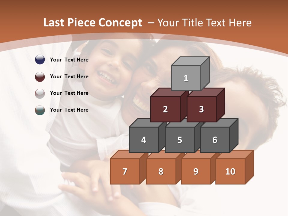 Family Lifestyle Portrait Of A Mum And Dad With Their Two Kids Having Fun Outdoors PowerPoint Template